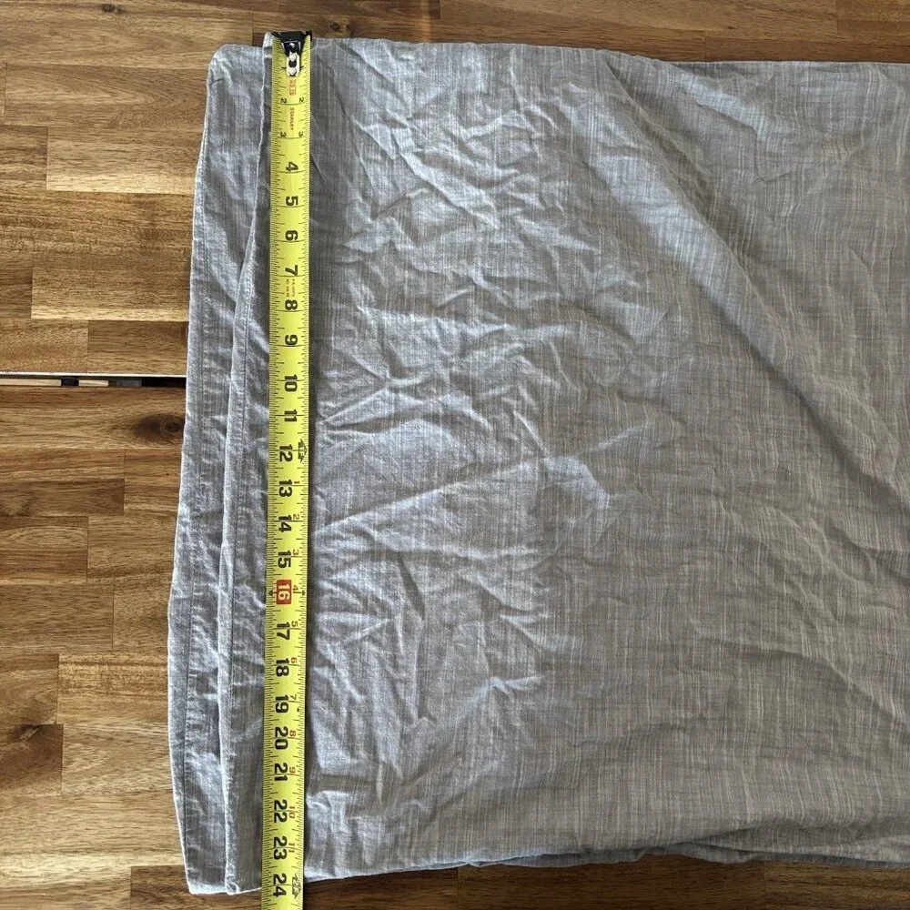 2 Pottery Barn TEEN Euro Sham Pillow Cases Covers Organic Cotton Minimalist Luxe